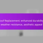 Roof Replacement: enhanced durability, weather resistance, aesthetic appeal