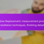 Window Replacement: measurement process, installation techniques, finishing details